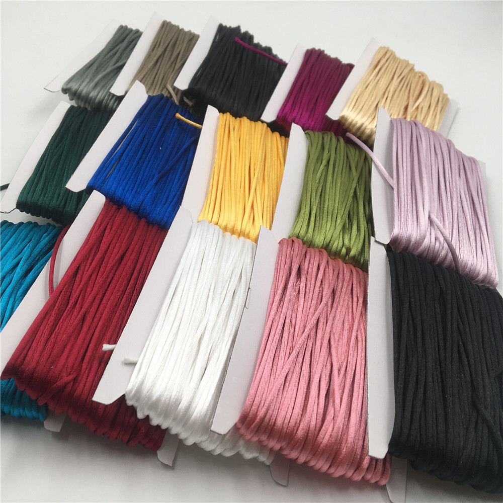 Knotting Cord Silk - 2mm Pleciony sznurek makramowy Jedwabny sznurek