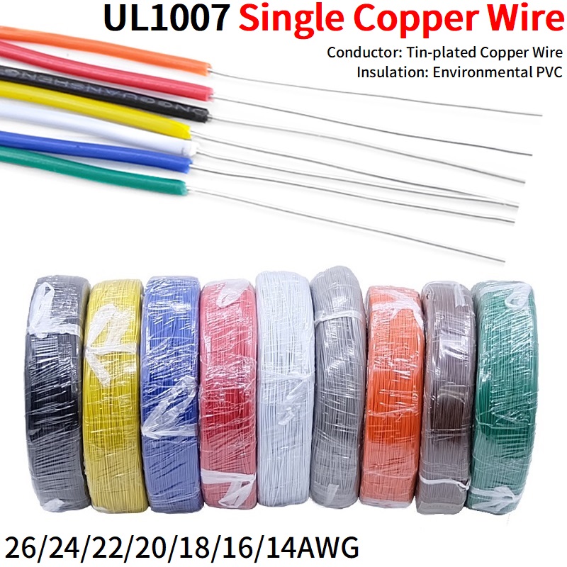 Wire 22 Gauge Copper - 5/20/M pojedynczy rdzeń drut miedziany 26