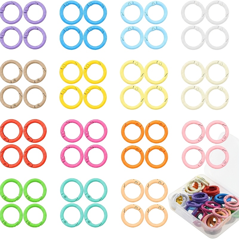 Jewelry Making Materials Wholesale - 100 sztuk kolorowych, okrągłych pierścieni sprężynowych