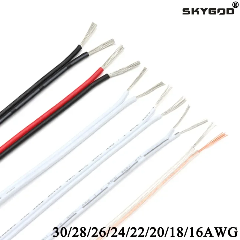 Wire 22 Gauge Copper - Przewód elektryczny UL2468, miedź cynowana, izolacja