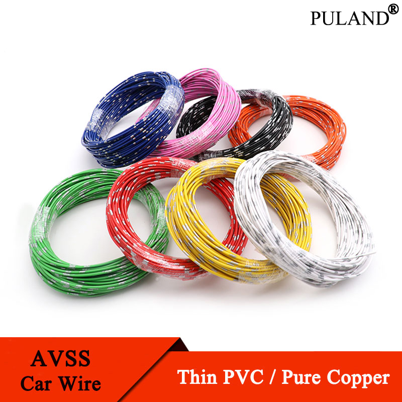 Wire 22 Gauge Copper - 5 ~ 50m AVSS przewody samochodowe