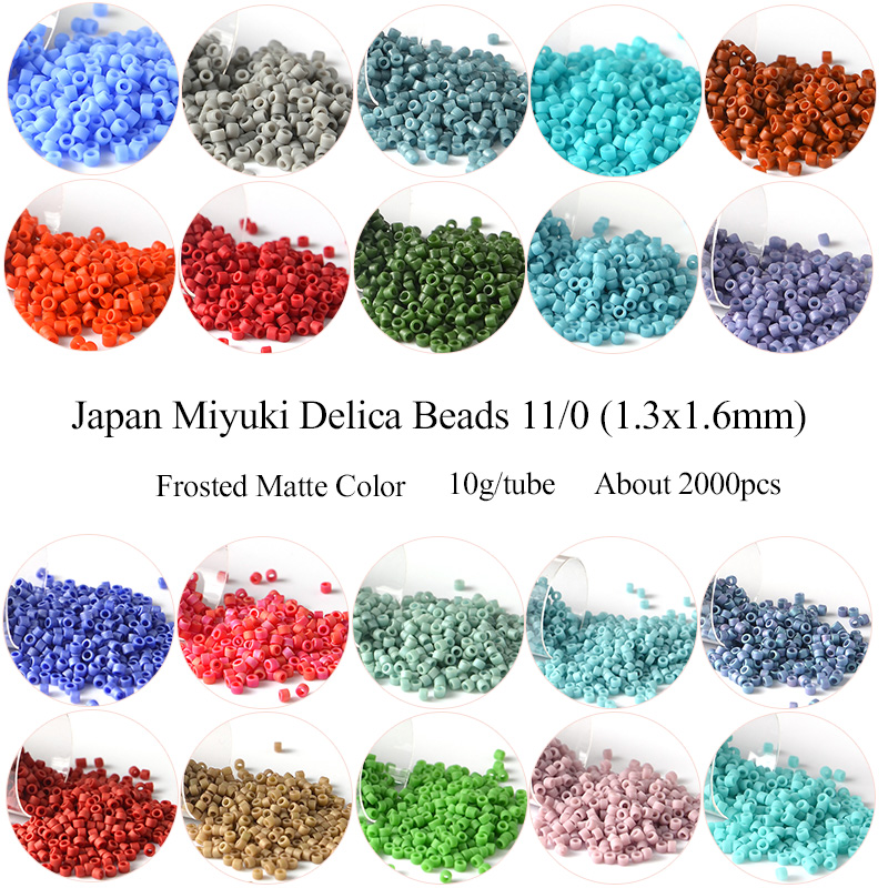 Jewelry Making Japan - 11/0 japonia Miyuki Delica koraliki matowy