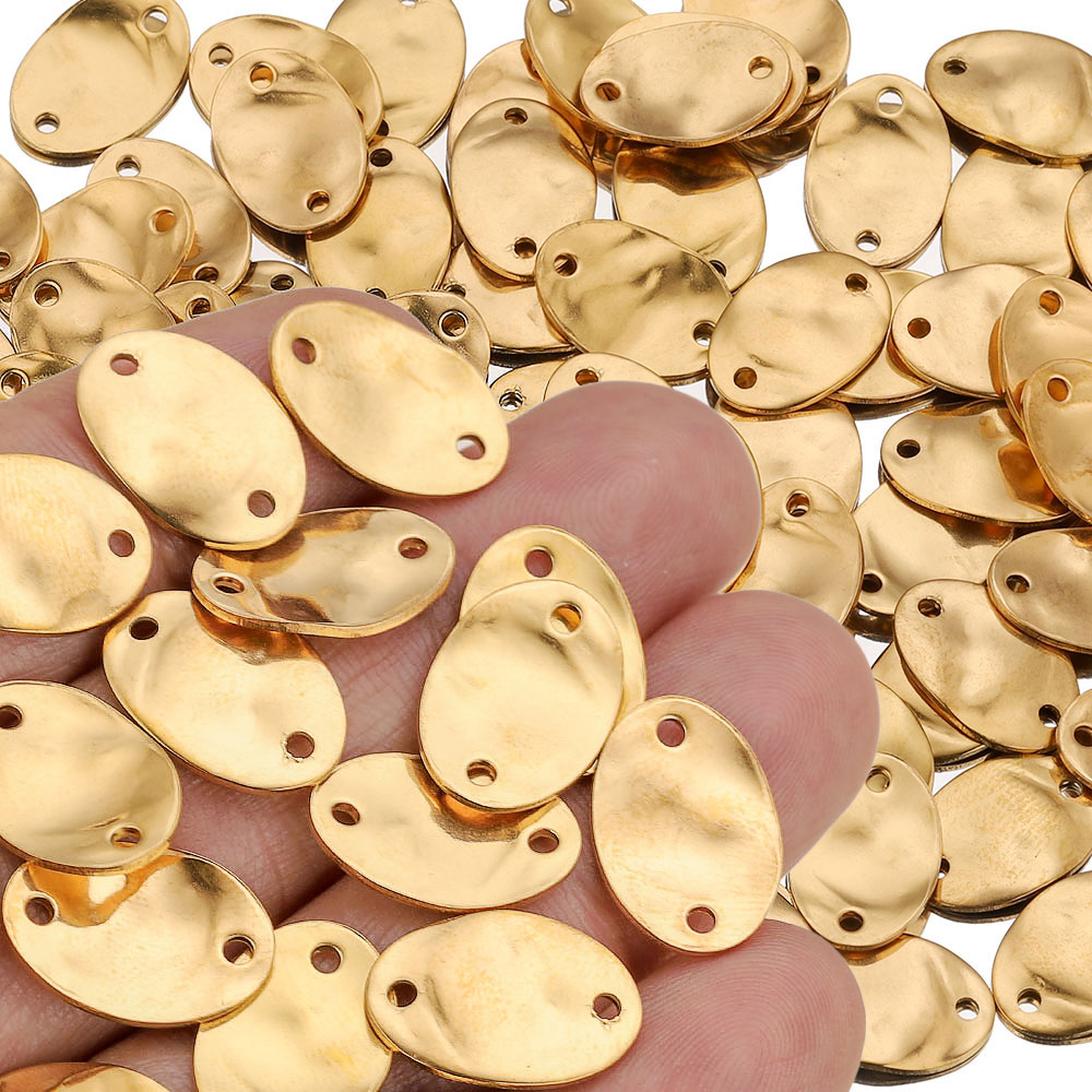 Jewelry Making Materials Wholesale - 20 szt. 15/20/25MM Stal Nierdzewna Podwójny