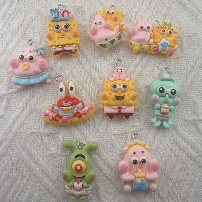 Jewelry Making For Birthday Party - 10 szt. zawieszek z żywicy z
