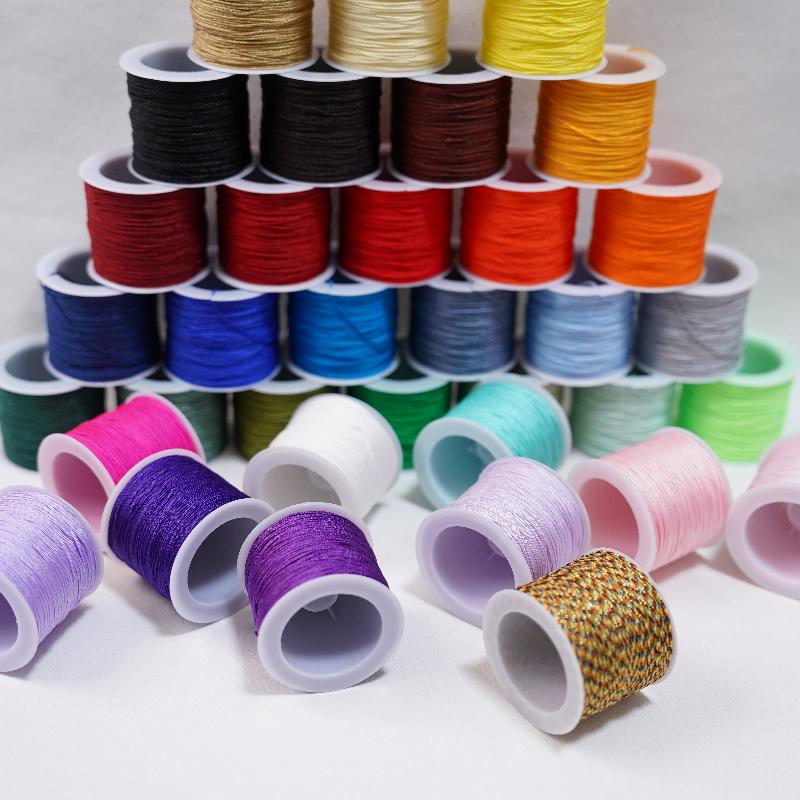 Knotting Cord Silk - Nowy sznurek nylonowy 50M 0.8mm do