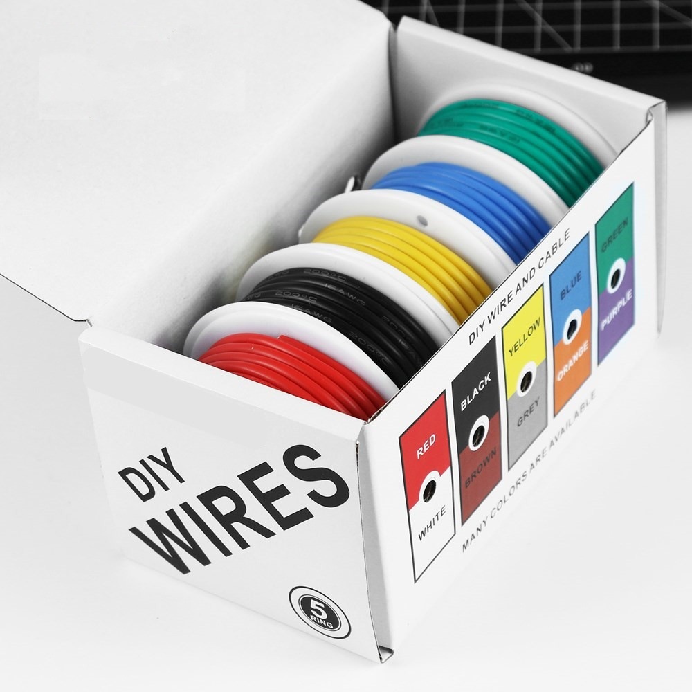 Wire 22 Gauge Copper - 20-24AWG Przewód elektryczny Elastyczne przewody silikonowe
