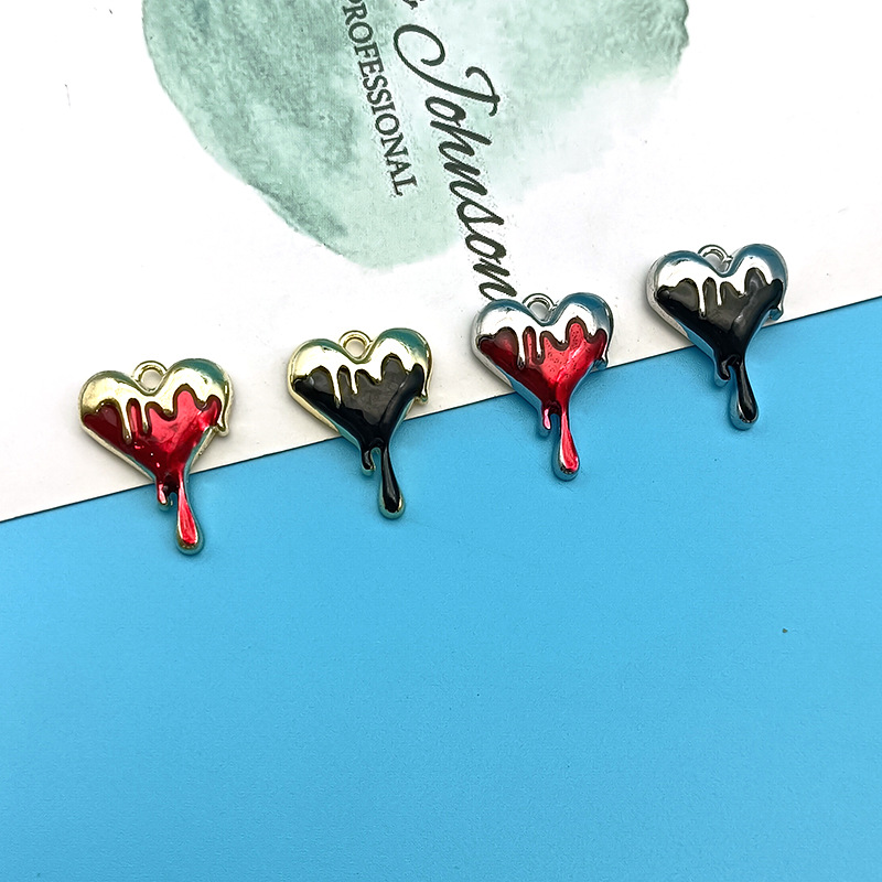 Jewelry Making 4 Year Old - 10 szt. Zawieszki z roztopionym sercem,