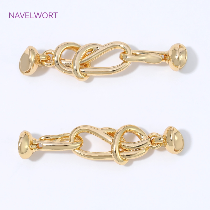 Złoty pozłacany 18K łącznik w  – Jewelry Making Knots For Clasps recenzja i cena
