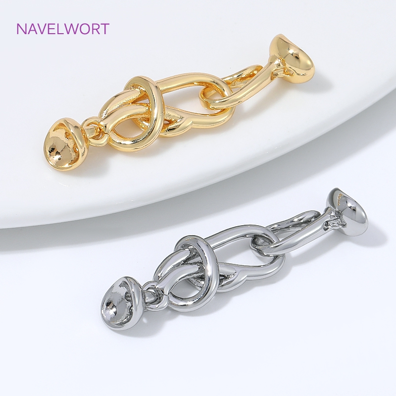 Złoty pozłacany 18K łącznik w  – Jewelry Making Knots For Clasps recenzja i cena