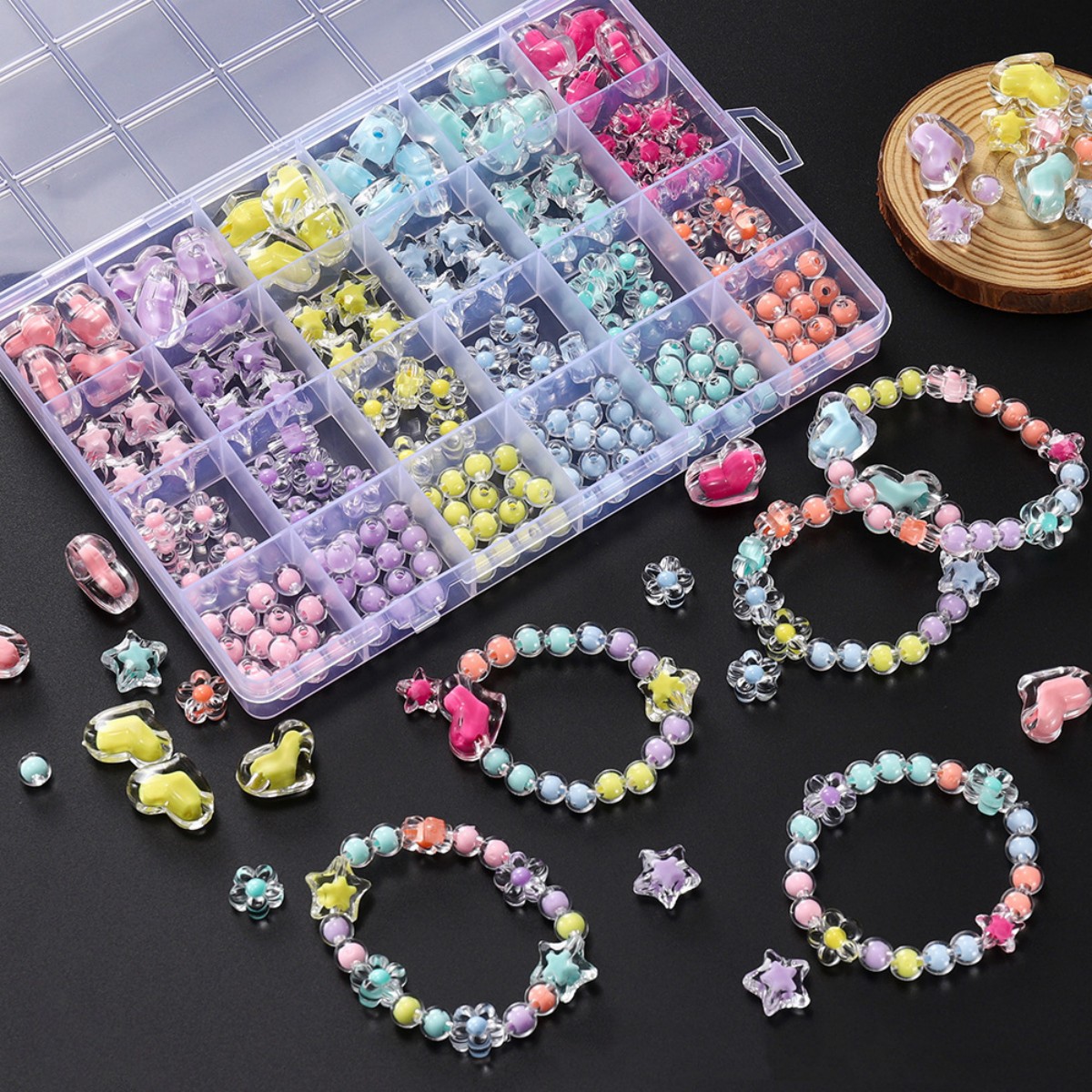 174 szt./Pudełko Koraliki Akry – Jewelry Making For Birthday Party recenzja i cena