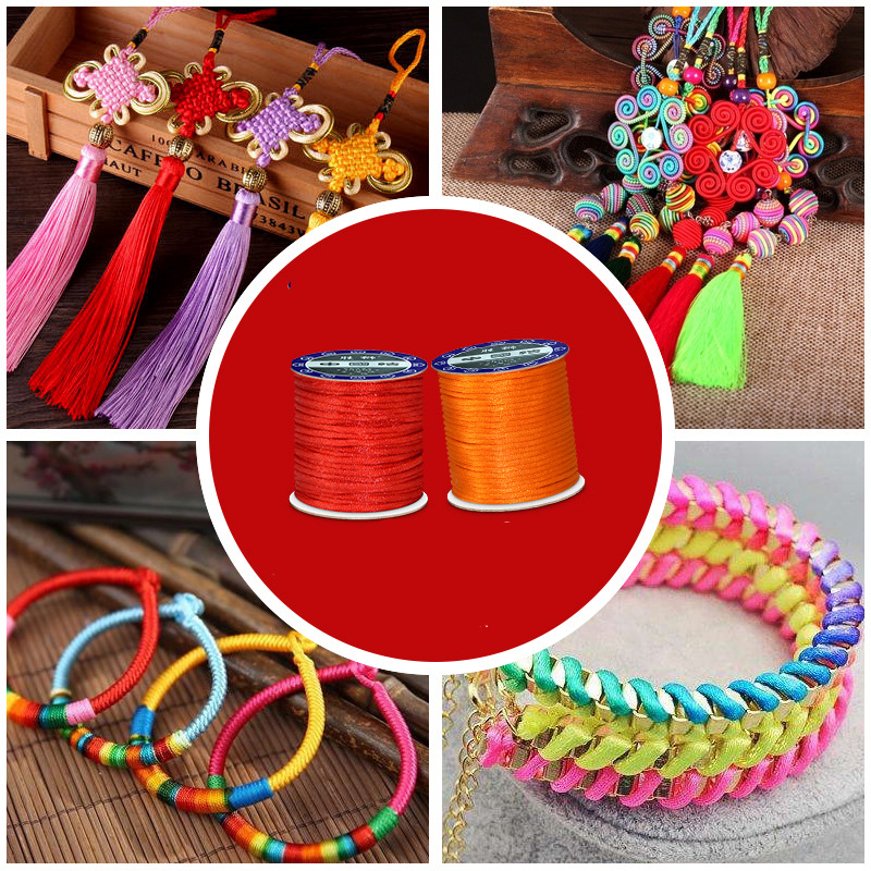 1.5mm 2mm 2.5mm Nylon bawełna  – Knotting Cord Silk recenzja i cena
