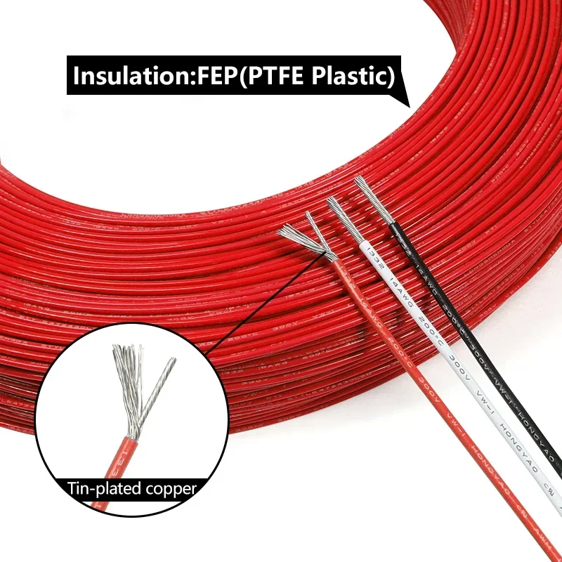 2/5/10m UL1332 Drut PTFE Wysok – Wire 22 Gauge Copper recenzja i cena