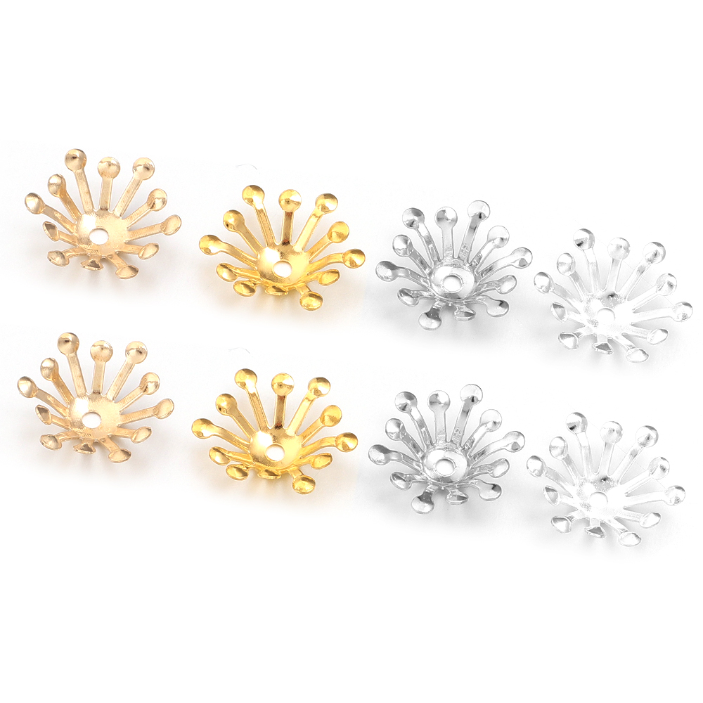 100 szt. Średnica 13MM Złote Ż – Jewelry Making Materials Wholesale recenzja i cena