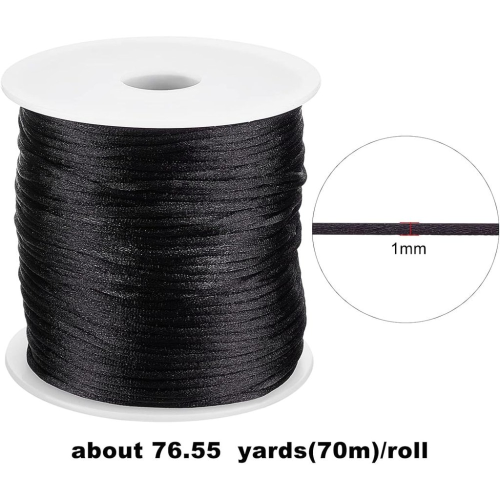 1 rolka 70m satynowego sznurka – Knotting Cord Silk recenzja i cena