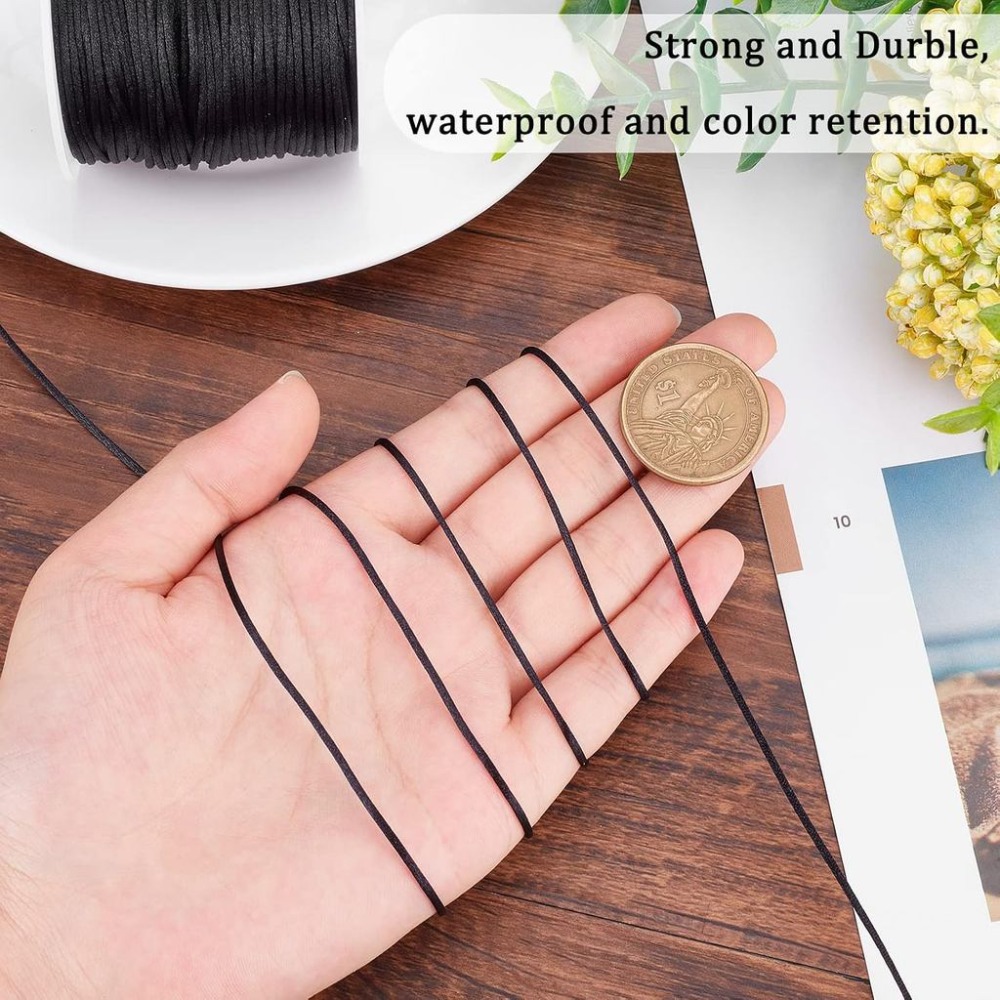 1 rolka 70m satynowego sznurka – Knotting Cord Silk recenzja i cena